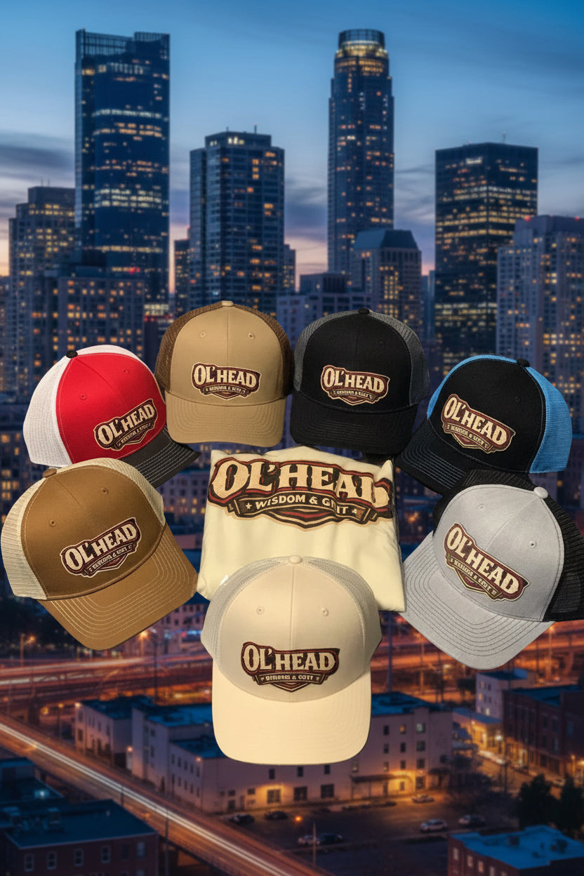 "Ol'Head" Brand Trucker BallCap